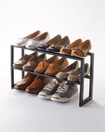 Two-Tier Expandable Shoe Rack (11.8" H) - Steel