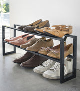 Two-Tier Expandable Shoe Rack (11.8" H) - Steel