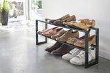 Two-Tier Expandable Shoe Rack (11.8" H) - Steel