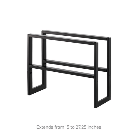 Two-Tier Expandable Shoe Rack (11.8" H) - Steel