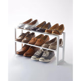 Two-Tier Expandable Shoe Rack (11.8" H) - Steel
