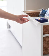 Two-Tier Hideaway Storage Cart (24" H) - Steel-Rolling Carts-Parc Decor