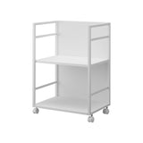Two-Tier Hideaway Storage Cart (24" H) - Steel-Rolling Carts-Parc Decor