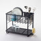 Two-Tier Wire Dish Rack - Steel-Dish Rack-Parc Decor
