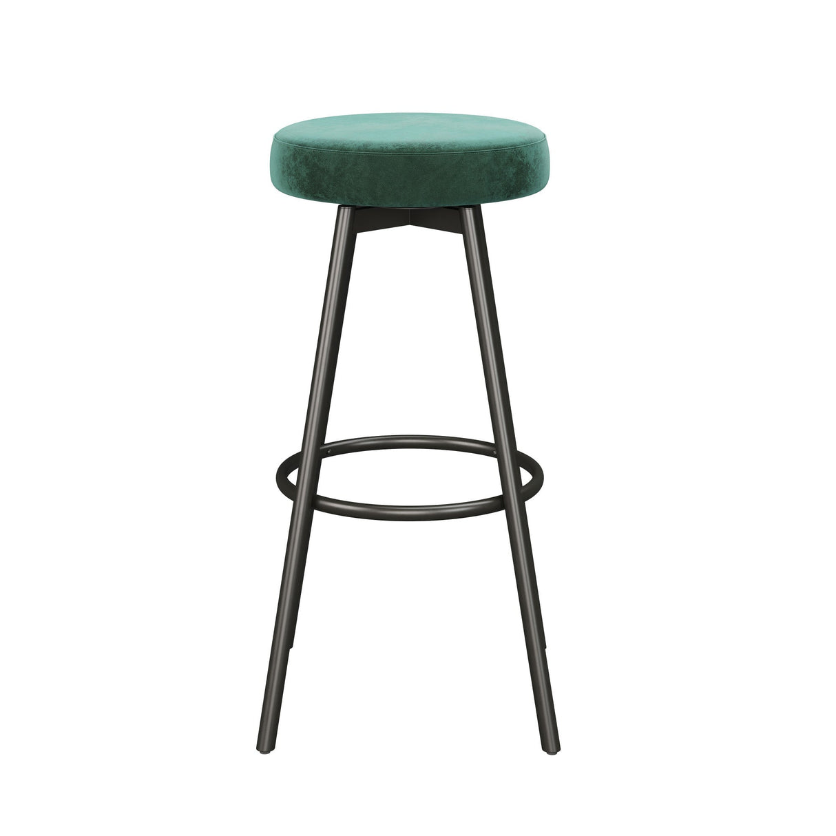 Twyla 2-Piece Glam Swivel-Seat Barstool Set-Dining / Kitchen-Parc Decor