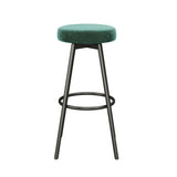 Twyla 2-Piece Glam Swivel-Seat Barstool Set-Dining / Kitchen-Parc Decor