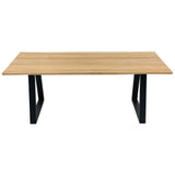 Ubud Natural Teak 4-6 Person Indoor or Outdoor Dining Table - 79"