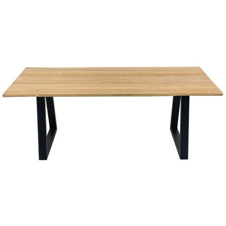 Ubud Natural Teak 4-6 Person Indoor or Outdoor Dining Table - 79"