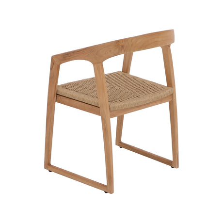 Ubud Natural Teak Dining Chair-Parc Decor