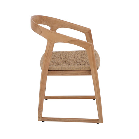 Ubud Natural Teak Dining Chair-Parc Decor