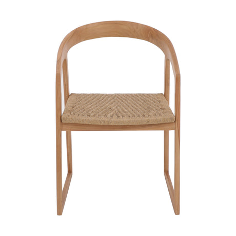 Ubud Natural Teak Dining Chair-Parc Decor