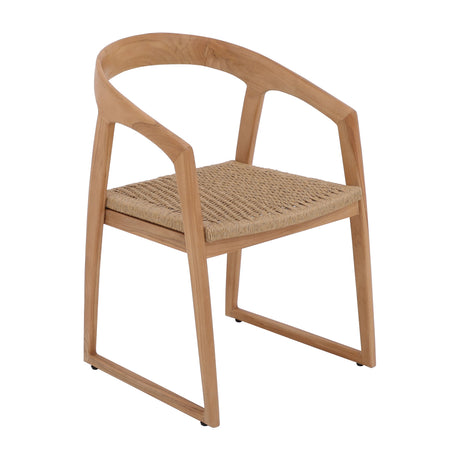 Ubud Natural Teak Dining Chair-Dining Chair-Parc Decor