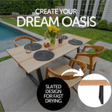 Ubud Natural Teak Indoor or Outdoor Dining Table-Dining Table-Parc Decor