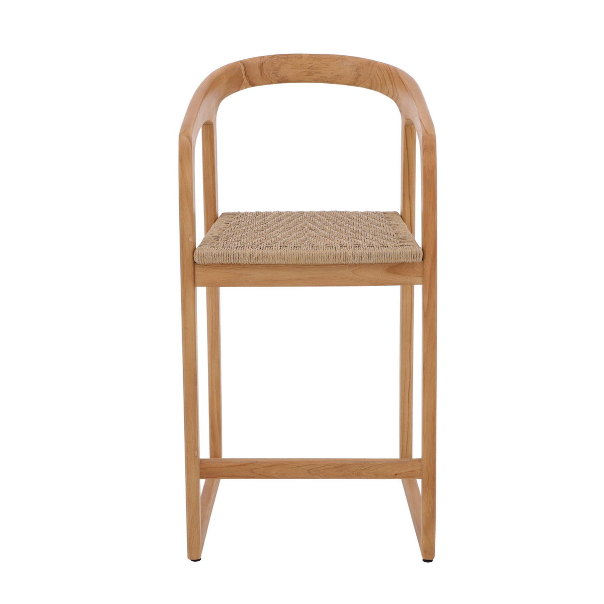 Ubud Natural Teak Indoor/Outdoor Bar Stool-Bar Stool-Parc Decor