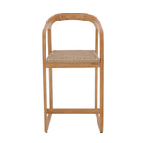 Ubud Natural Teak Indoor/Outdoor Bar Stool-Bar Stool-Parc Decor