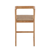 Ubud Natural Teak Indoor/Outdoor Bar Stool-Bar Stool-Parc Decor