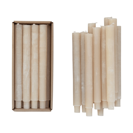 Unscented Tapered Candles, Set of 2 (3 Color Options)-Candles and Candle Accessories-Parc Decor
