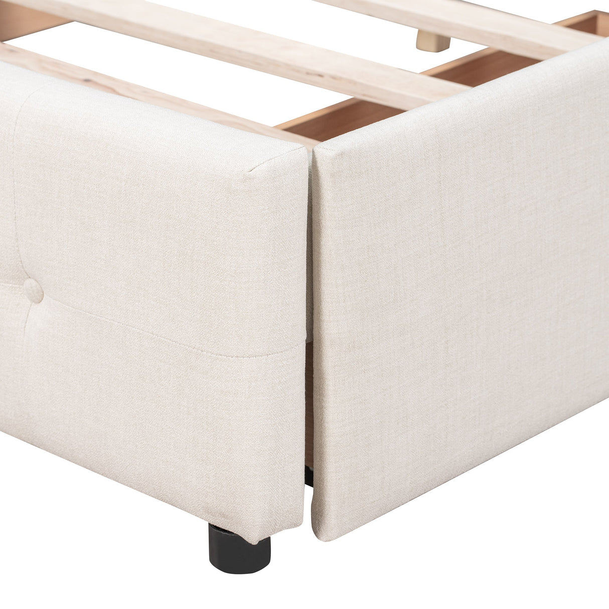 Upholstered Queen Platform Bed with Storage-Bedroom-Parc Decor