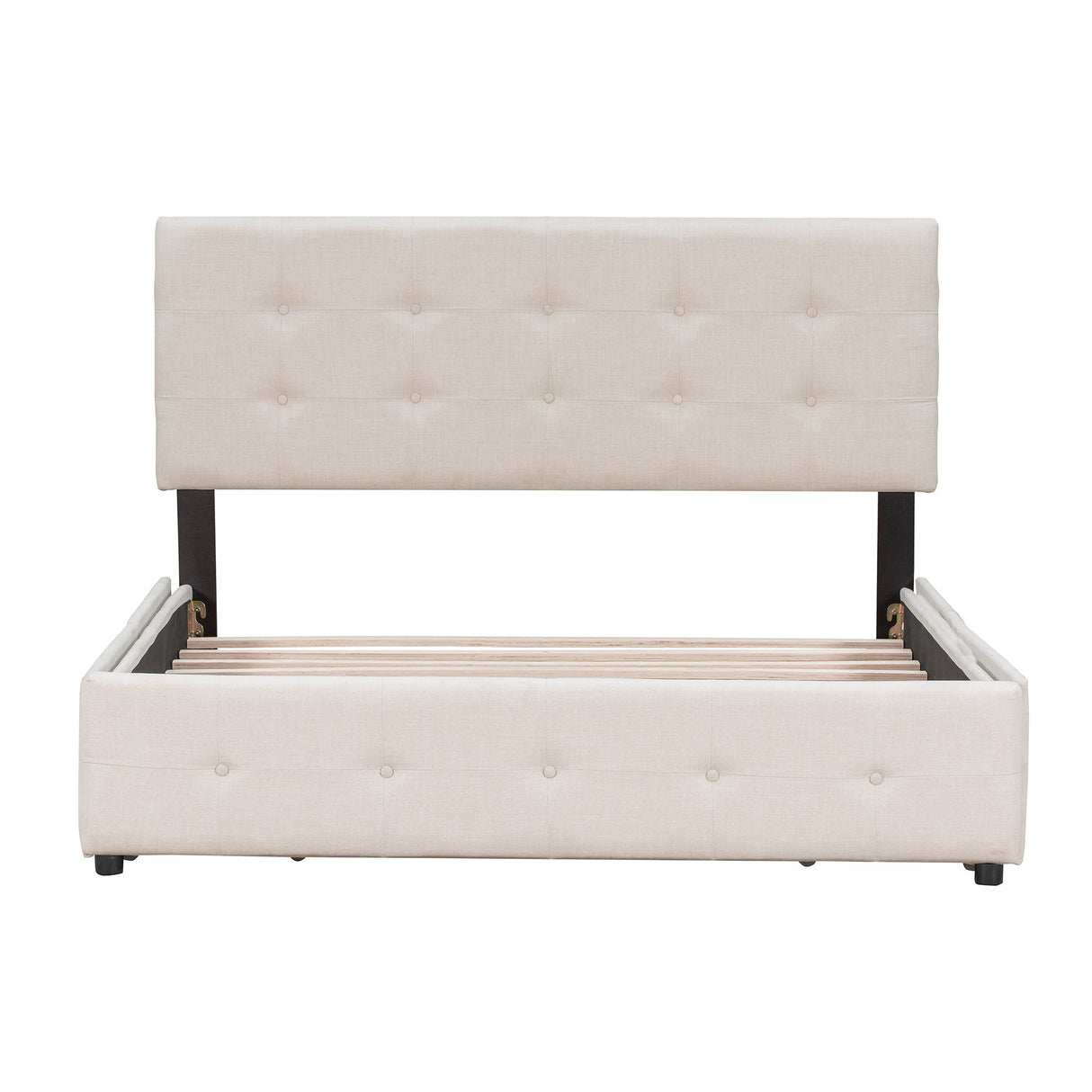 Upholstered Queen Platform Bed with Storage-Bedroom-Parc Decor