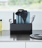Utensil & Thin Cutting Board Holder - Steel