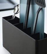 Utensil & Thin Cutting Board Holder - Steel-Utensil Holder-Parc Decor