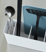 Utensil & Thin Cutting Board Holder - Steel-Utensil Holder-Parc Decor