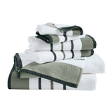 Decorative Cotton Stripe Bath Towel Set - Noelle Collection