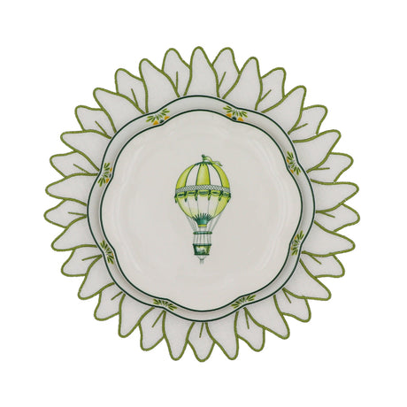 Valensole Lavender Scalloped Ceramic Dinner Plates – Set of 4 (+1 Bonus Plate)