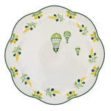 Valensole Lavender Scalloped Ceramic Dinner Plates – Set of 4 (+1 Bonus Plate)