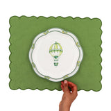 Valensole Lavender Scalloped Dinner Plate - Case of 12 Plates (+3 Bonus Plates)-Dinner Plate-Parc Decor