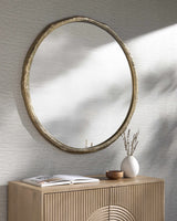 Vallelado Gold Accent Mirror-Mirrors-Parc Decor