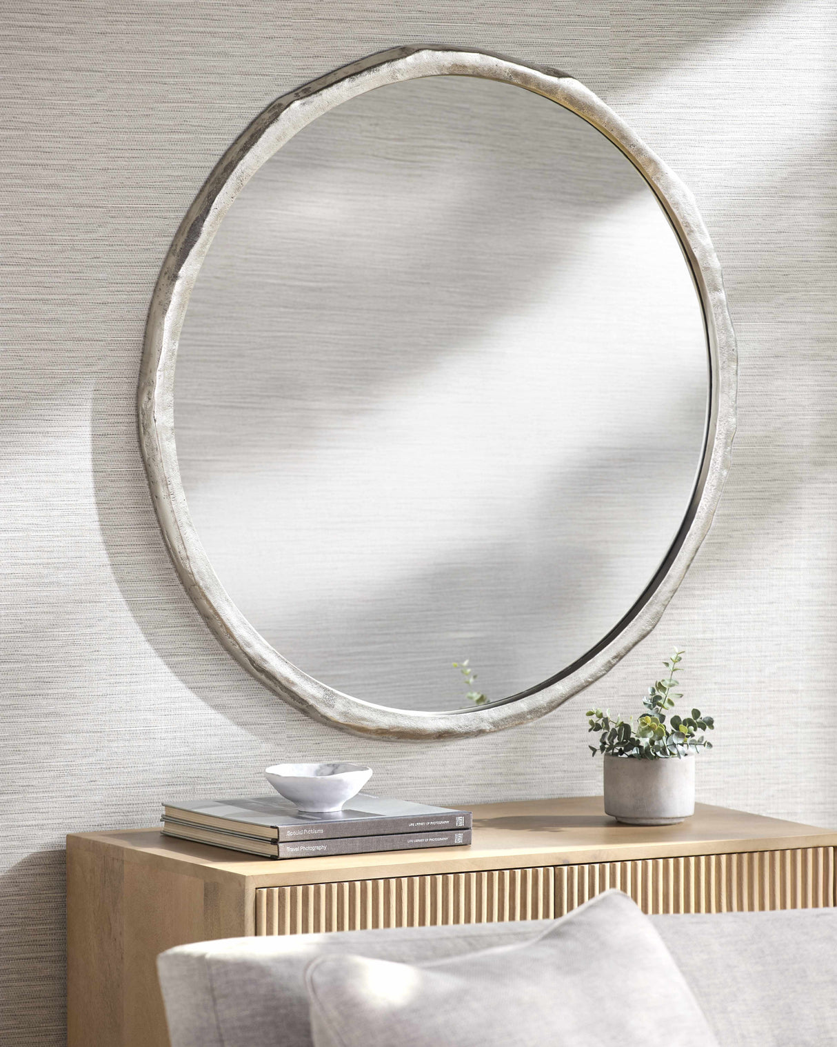 Vallelado Metallic - Nickel Accent Mirror-Mirrors-Parc Decor