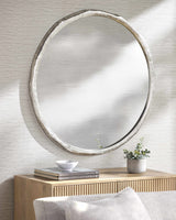 Vallelado Metallic - Nickel Accent Mirror-Mirrors-Parc Decor