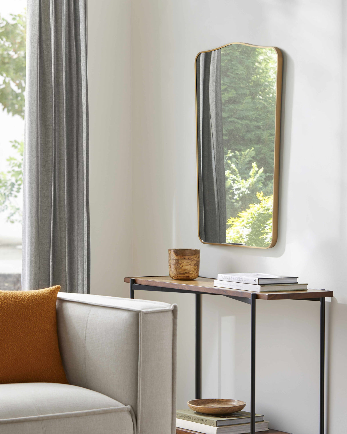 Vallentuna Metallic Copper Mirror-Mirrors-Parc Decor