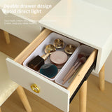 Vanity Desk Set with LED Lighted Mirror-Bedroom-Parc Decor