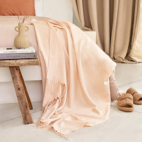 Vegan Cashmere Throw Blanket