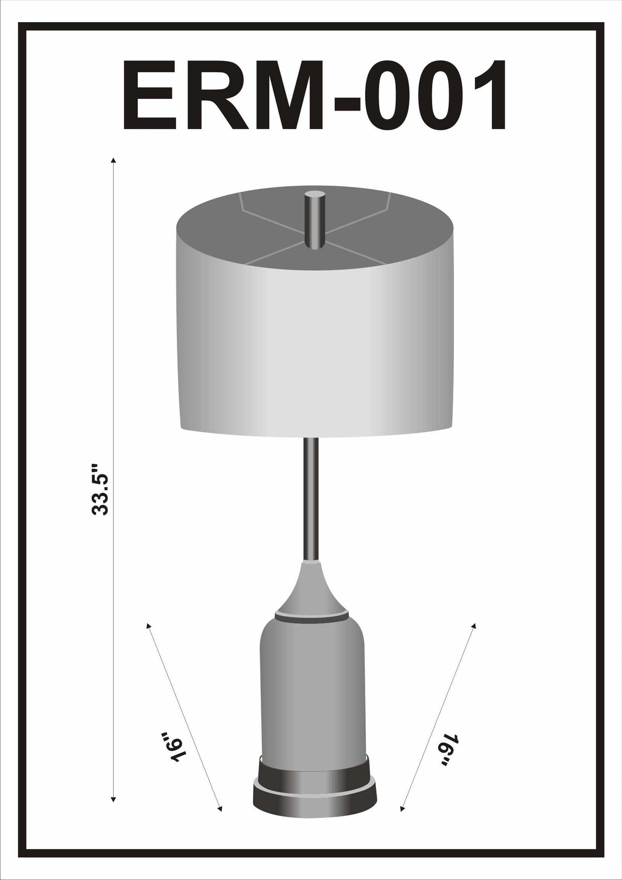 Vegreville Table Lamp - Clearance-Lighting-Parc Decor