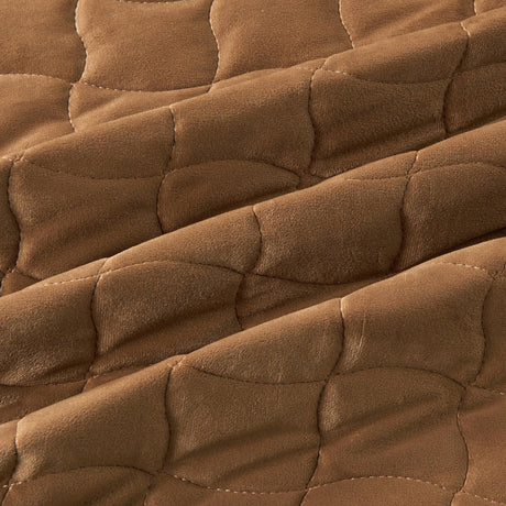 Velvet Box-Stitched Quilt Set - Vivica Collection