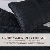 Velvet Box-Stitched Quilt Set - Vivica Collection-Quilts & Comforters-Parc Decor