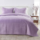 Velvet Box-Stitched Quilt Set - Vivica Collection-Quilts & Comforters-Parc Decor