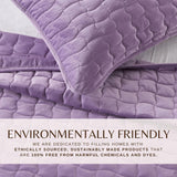 Velvet Box-Stitched Quilt Set - Vivica Collection-Quilts & Comforters-Parc Decor