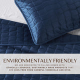 Velvet Box-Stitched Quilt Set - Vivica Collection-Quilts & Comforters-Parc Decor