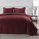 Velvet Box-Stitched Quilt Set - Vivica Collection-Quilts & Comforters-Parc Decor