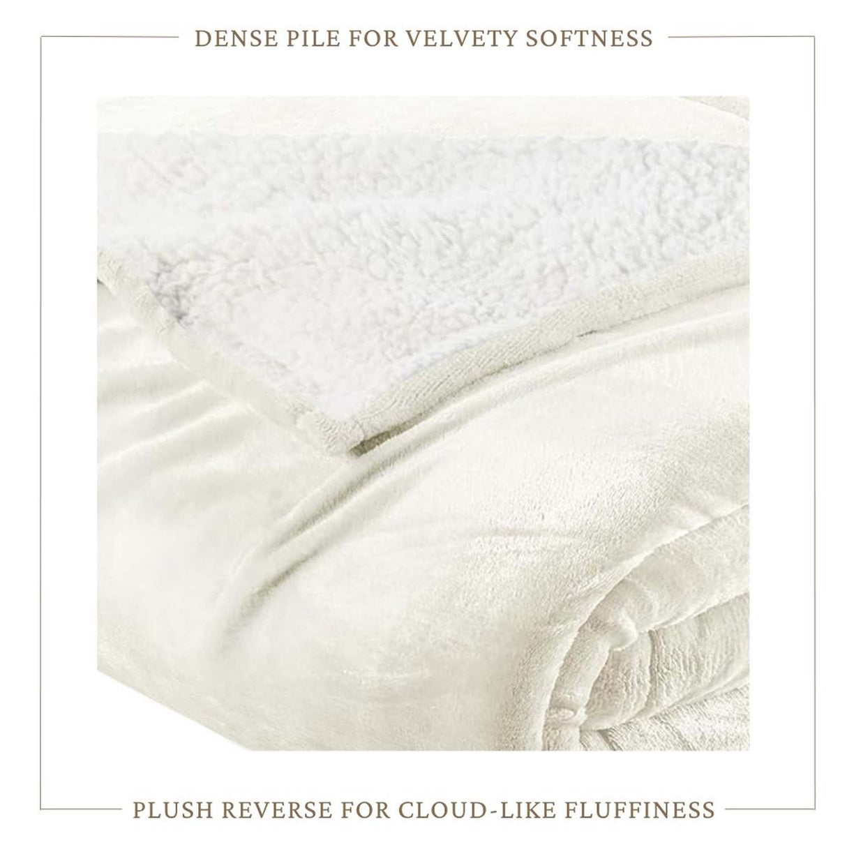 Velvet Plush Sherpa Bed Blanket - Sherpa Fleece Collection-Blankets-Parc Decor