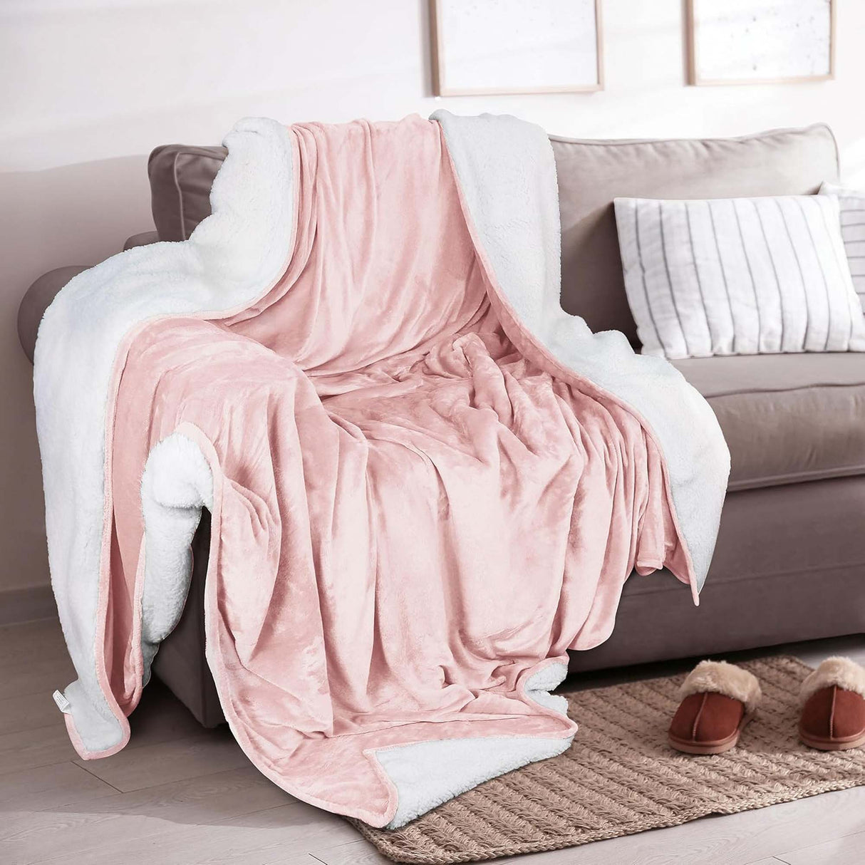 Velvet Plush Sherpa Bed Blanket - Sherpa Fleece Collection-Blankets-Parc Decor