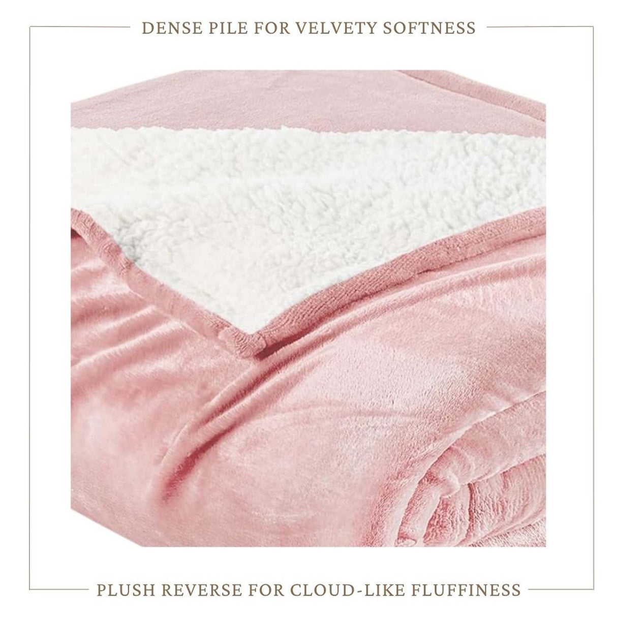 Velvet Plush Sherpa Bed Blanket - Sherpa Fleece Collection-Blankets-Parc Decor