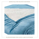 Velvet Plush Sherpa Bed Blanket - Sherpa Fleece Collection-Blankets-Parc Decor