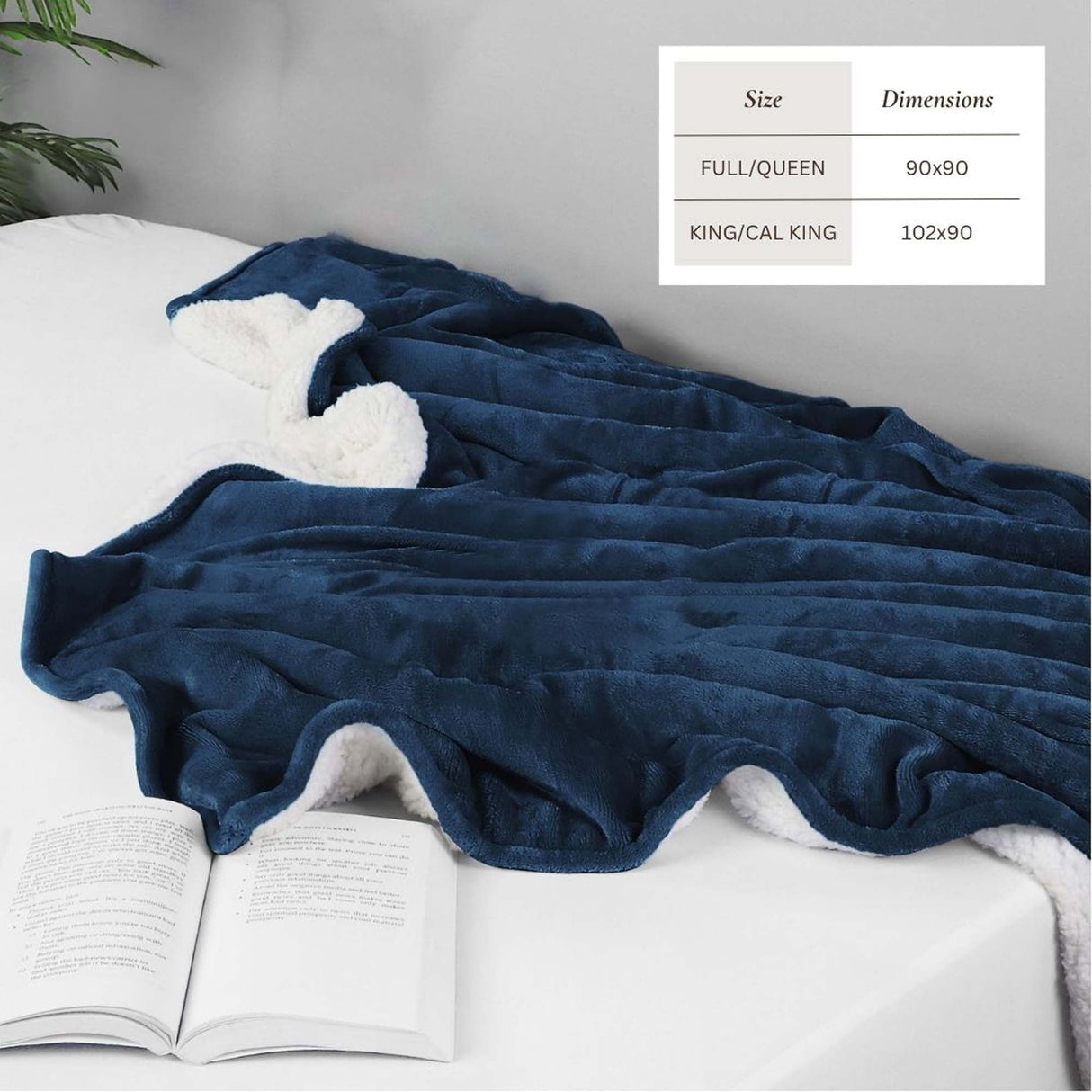 Velvet Plush Sherpa Bed Blanket - Sherpa Fleece Collection-Blankets-Parc Decor