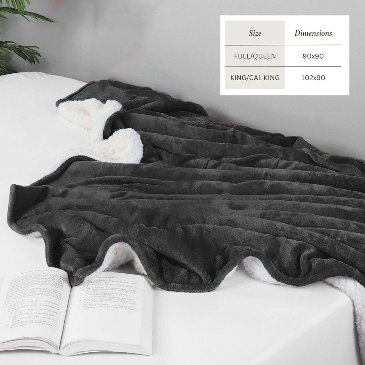 Velvet Plush Sherpa Bed Blanket - Sherpa Fleece Collection-Blankets-Parc Decor