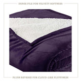 Velvet Plush Sherpa Bed Blanket - Sherpa Fleece Collection-Blankets-Parc Decor
